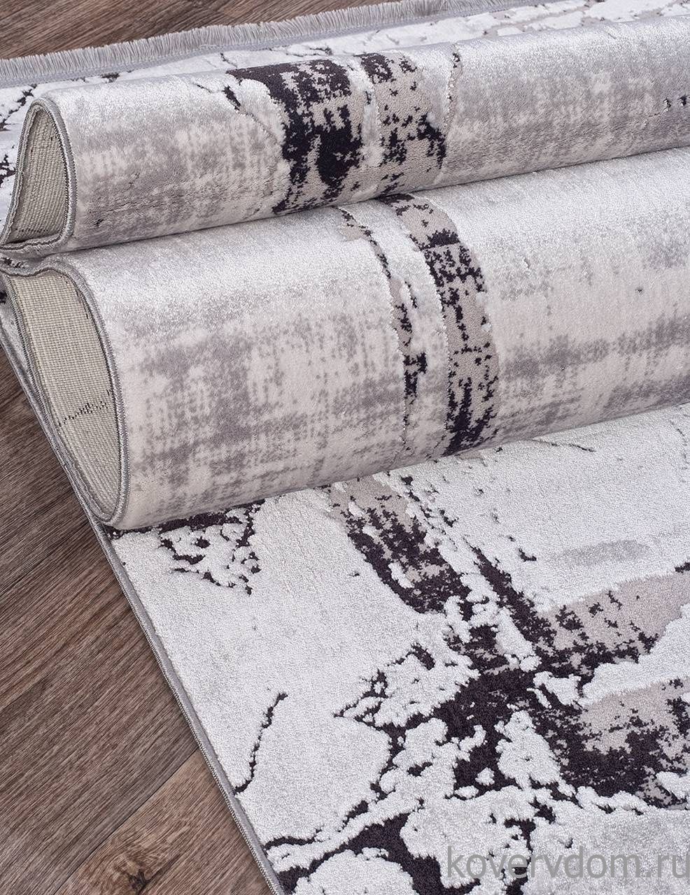 Ковер ROXANNE 17103 L.GREY / D.GREY Ковер ROXANNE 17103 L.GREY / D.GREY