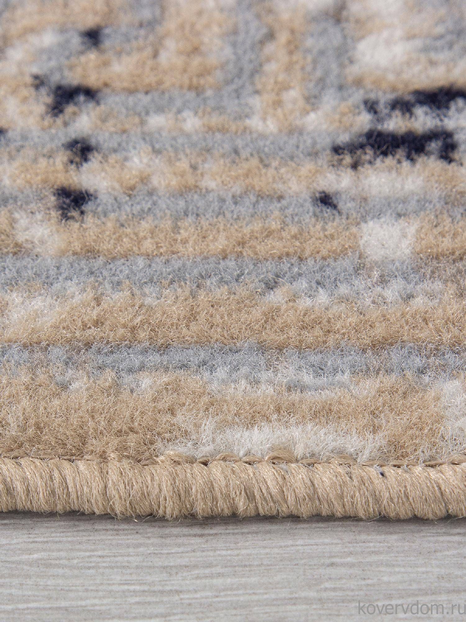 Ковер PRAGA 06022A TOZ GRI / LACIVERT Овал