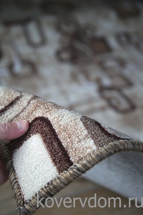 Ковер-палас АБСТРАКЦИЯ 1594-103 бежево-коричневый Ковер-палас АБСТРАКЦИЯ 1594-103 бежево-коричневый