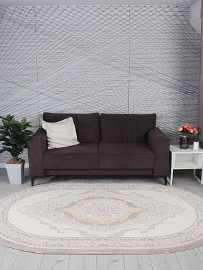 Ковер NENSI GL193A BROWN / BROWN Овал
