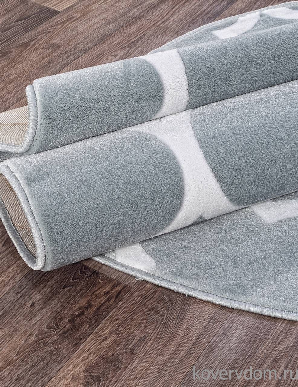 Ковер MEGA CARVING WK d422 LIGHT BLUE Овал