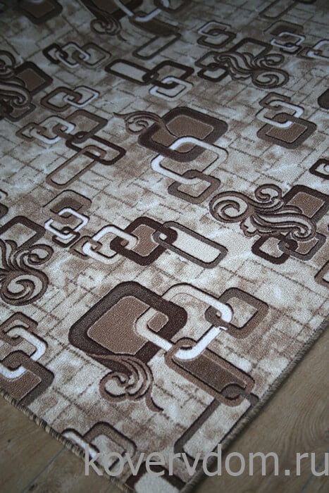 Ковер-палас АБСТРАКЦИЯ 1594-103 бежево-коричневый Ковер-палас АБСТРАКЦИЯ 1594-103 бежево-коричневый