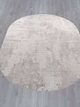 Красивый ковер LIMAN-A F169 CREAM-GRAY Овал