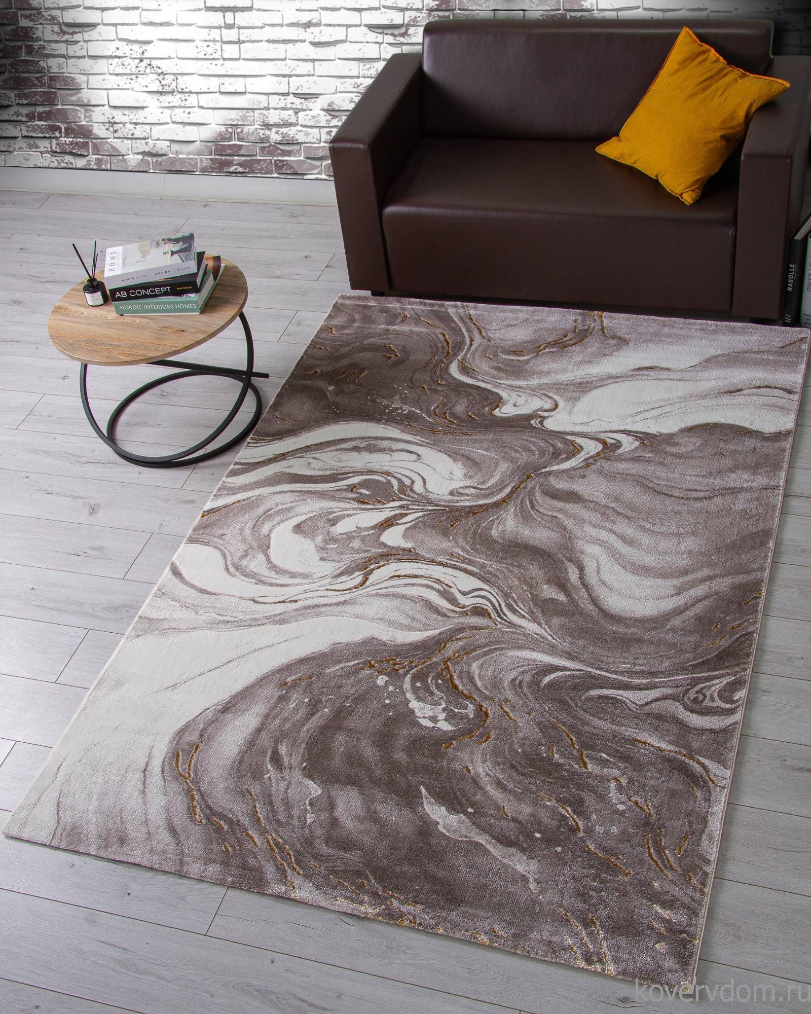 Ковер NENSI GL196A BROWN / BROWN Ковер NENSI GL196A BROWN / BROWN