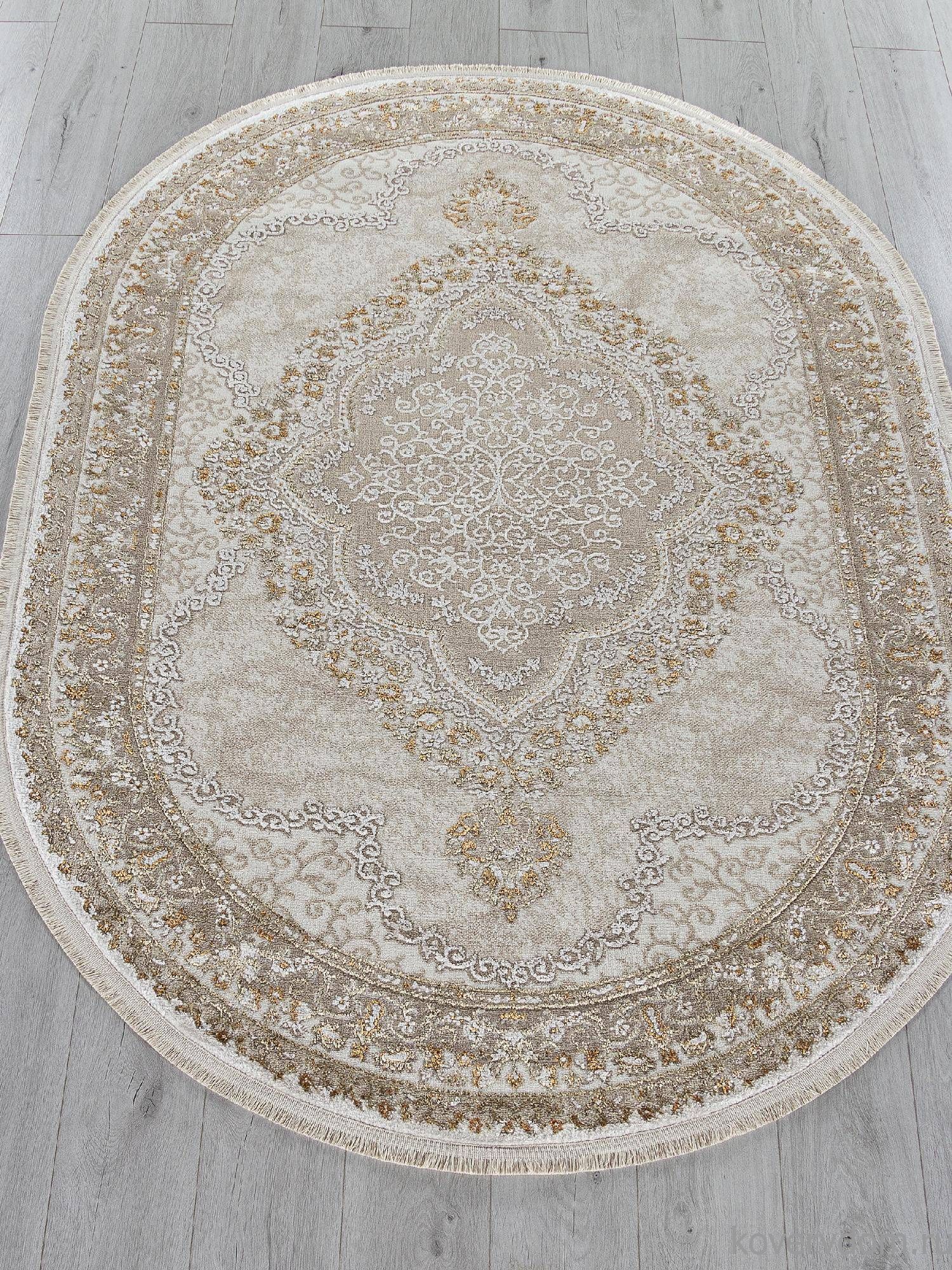 Ковер MOSSO 27226A BEIGE / BEIGE Овал