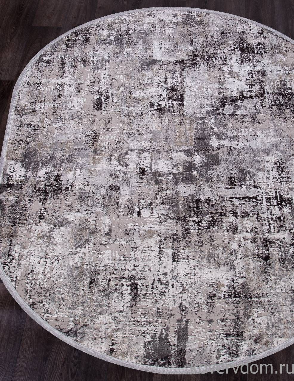 Ковер ROXANNE 17105 L.GREY / D.GREY Овал Ковер ROXANNE 17105 L.GREY / D.GREY Овал