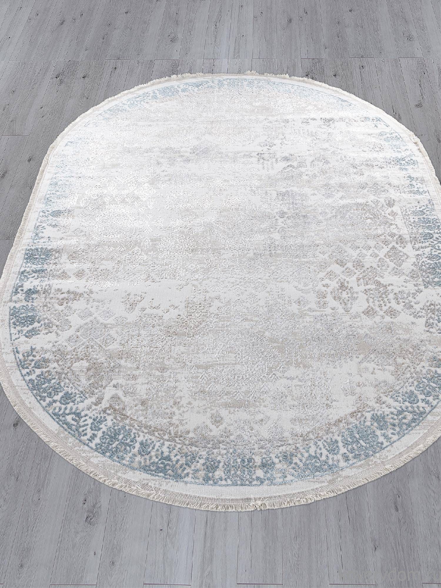 Ковер EFSAN L252A CREAM SHRINK / BLUE FDY Овал Ковер EFSAN L252A CREAM SHRINK / BLUE FDY Овал