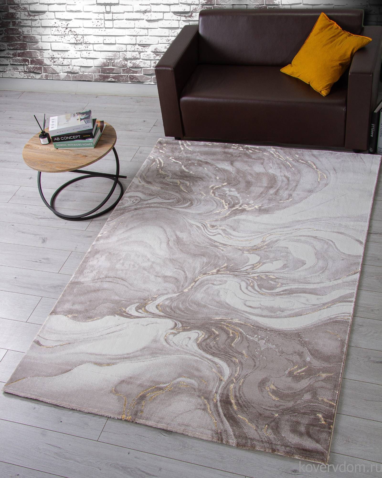 Ковер NENSI GL196A BROWN / BROWN Ковер NENSI GL196A BROWN / BROWN