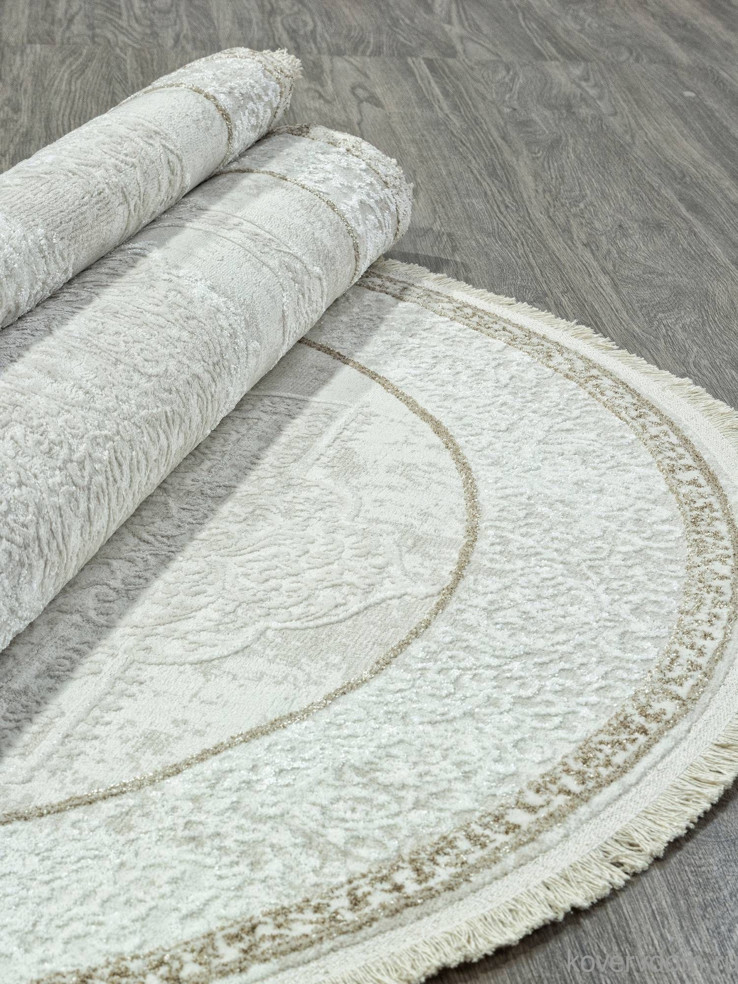 Ковер RUBI 26702Z CREAM / WHITE Овал Ковер RUBI 26702Z CREAM / WHITE Овал