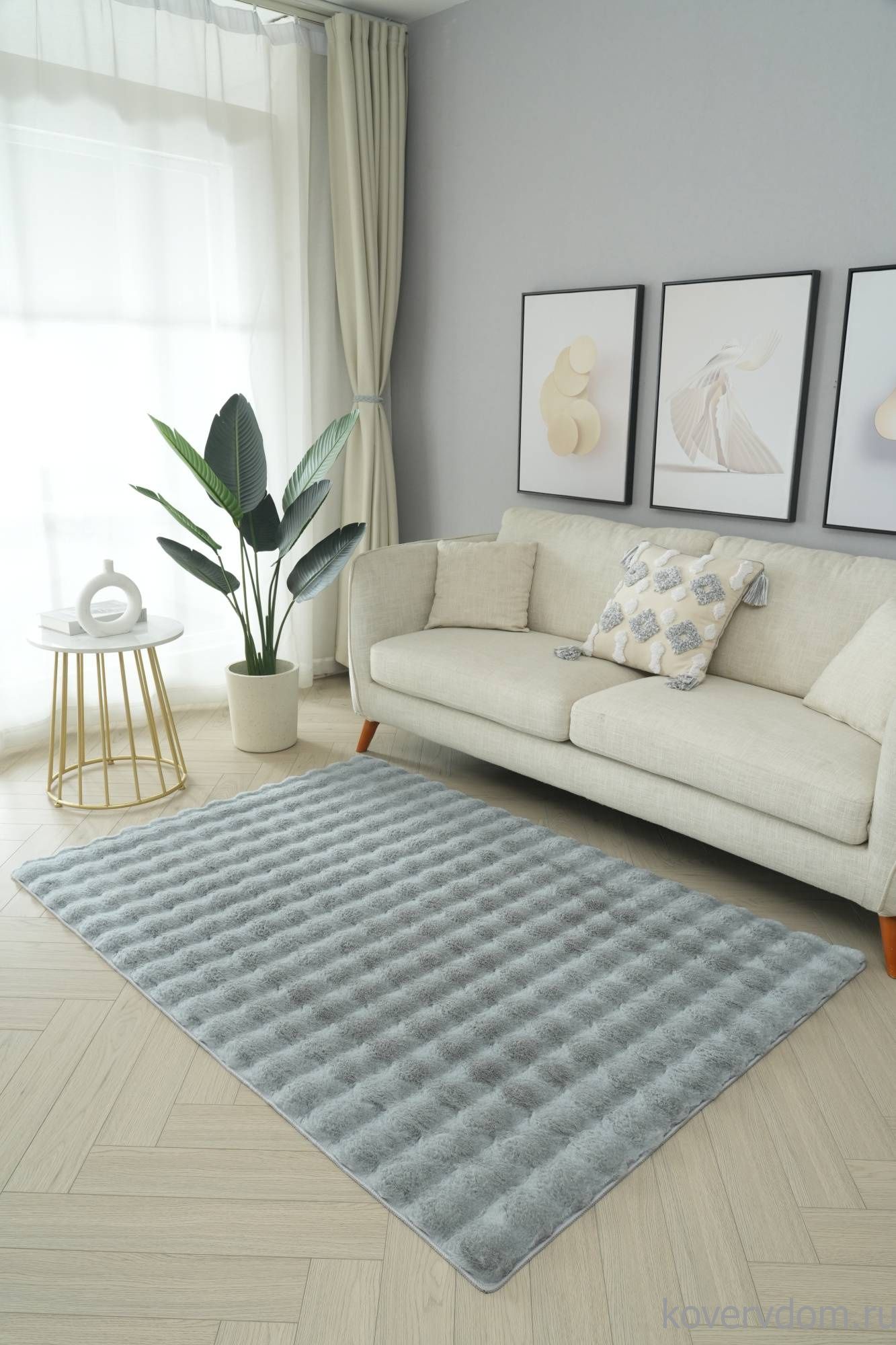 Ковер из искусственного меха BUBBLE PX1000 SILVER Ковер из искусственного меха BUBBLE PX1000 SILVER