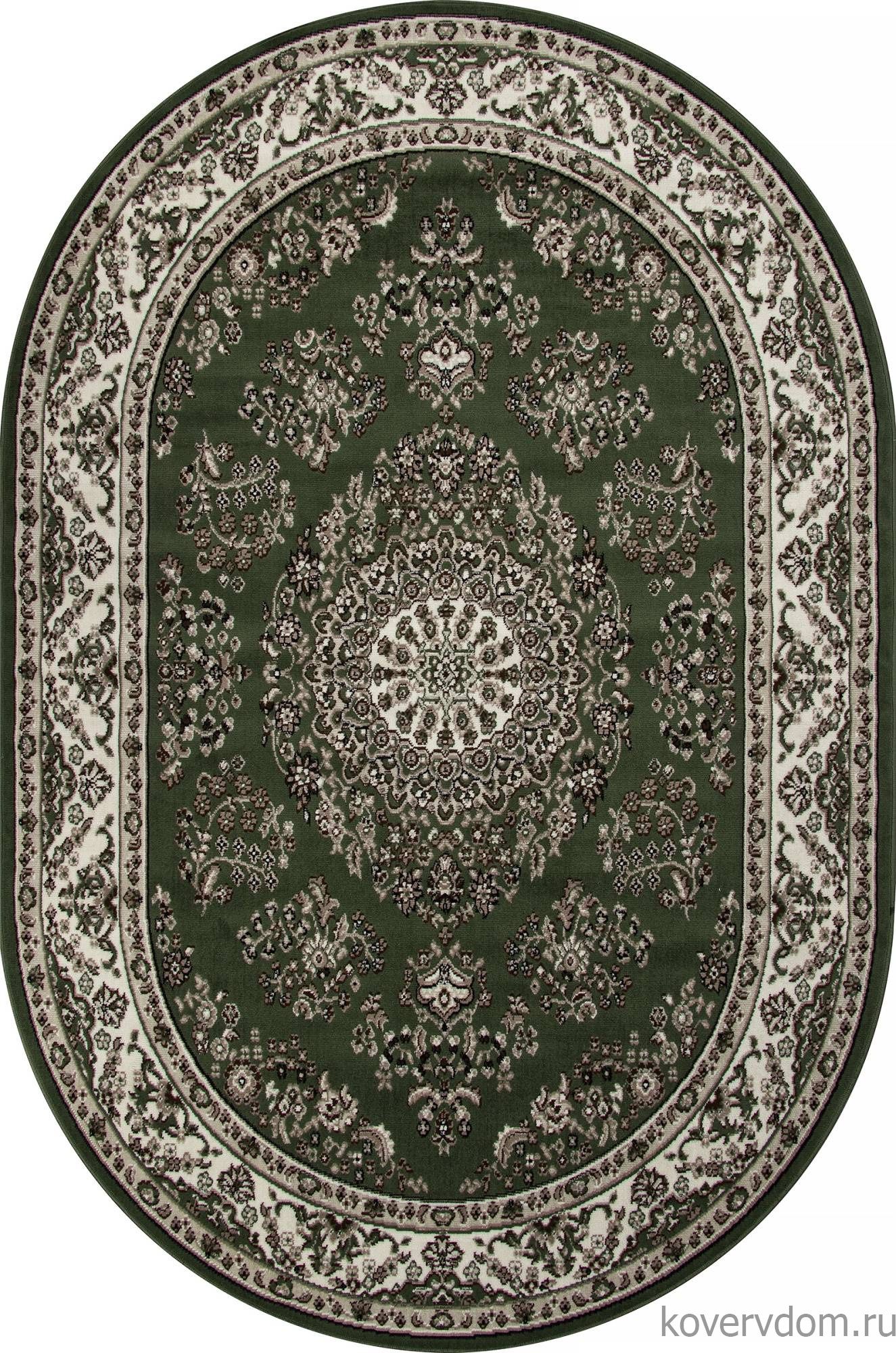 Ковер GAVANA D285 GREEN Овал