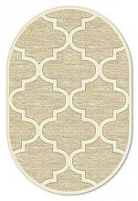 Овальный ковер из Молдовы рельефный SOHO 5519-15053 ОВАЛ