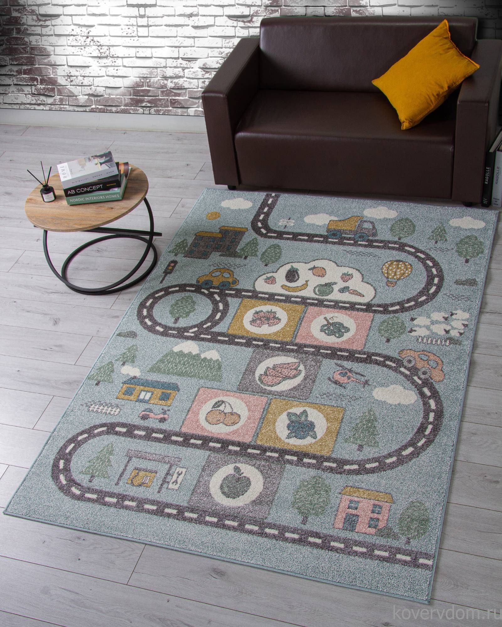 Ковер с дорогами IZUMRUD C214 MULTICOLOR