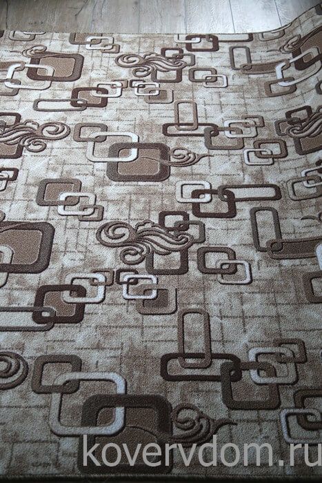 Ковер-палас АБСТРАКЦИЯ 1594-103 бежево-коричневый Ковер-палас АБСТРАКЦИЯ 1594-103 бежево-коричневый