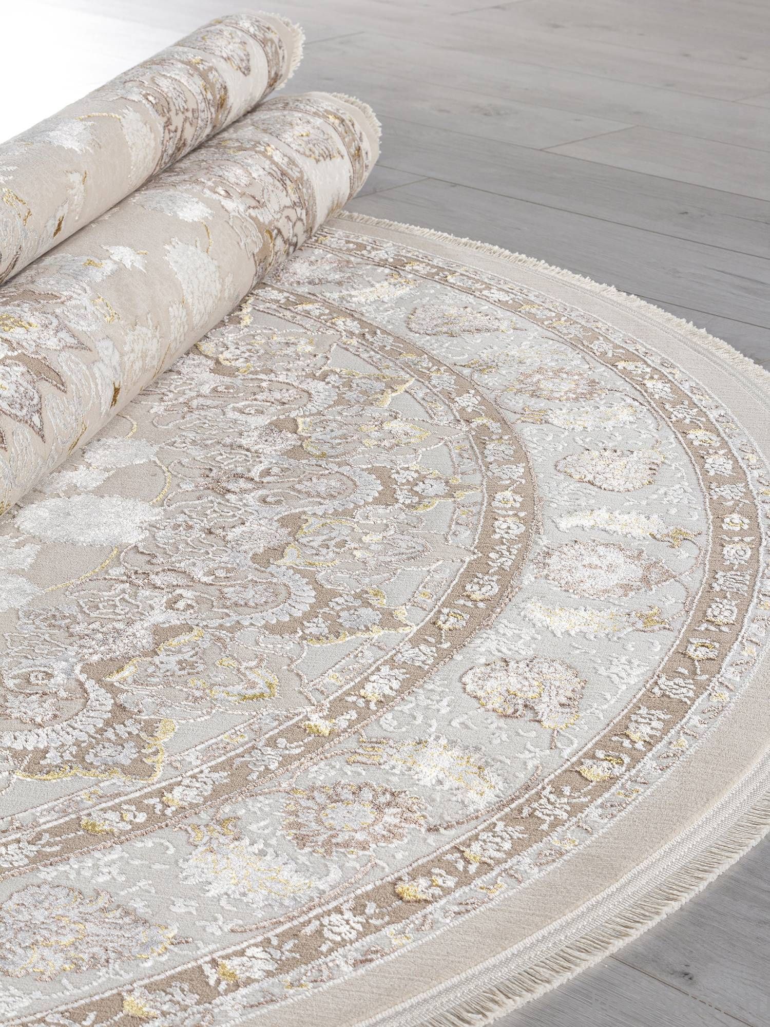 Ковер ZARINA A050B L.BEIGE / CREAM Овал