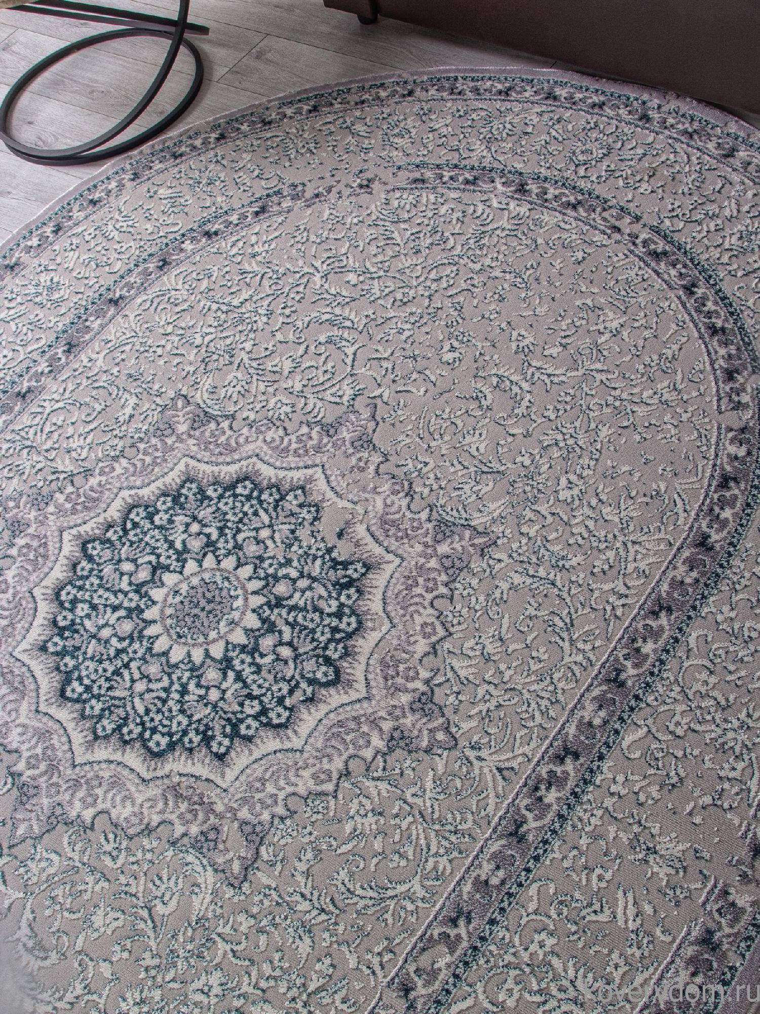 Ковер PALERMO F294 GRAY Овал