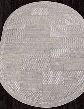 Ковер в современном стиле-циновка KAIR-A S148 BEIGE Овал