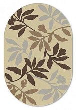 Овальный ковер из Молдовы рельефный SOHO 1595-15055 ОВАЛ