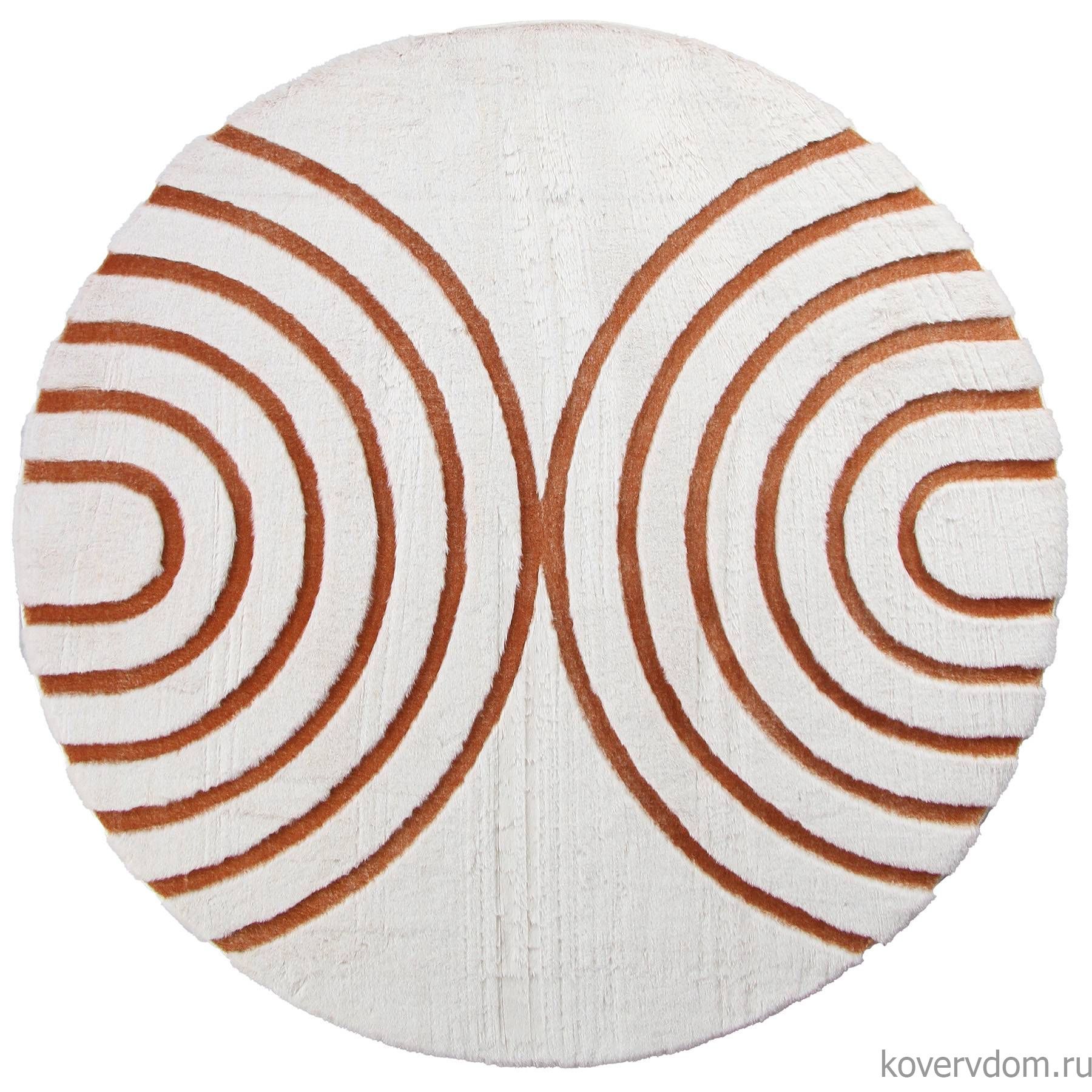 Ковер RABBIT CARVING PX4005 CREAM / TERRA Круг