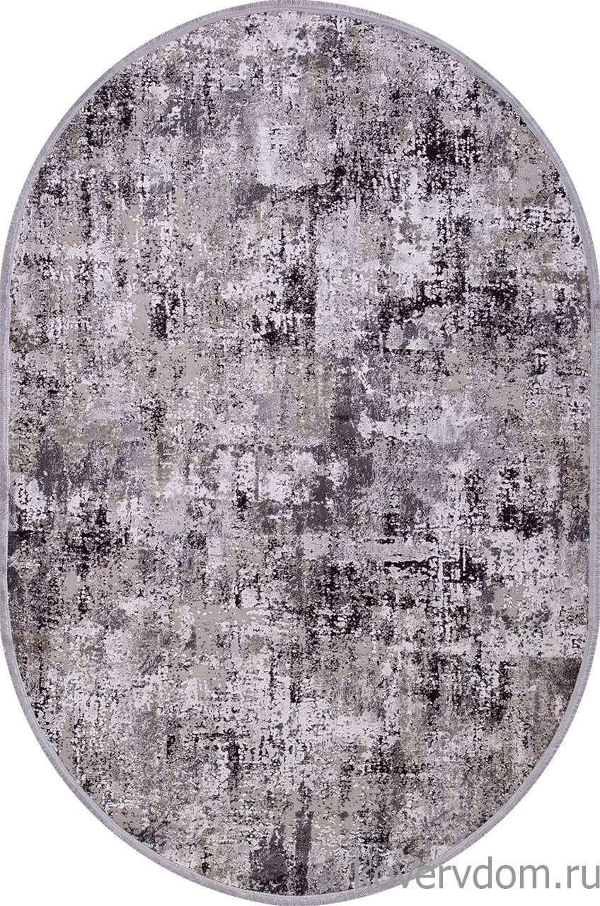 Ковер ROXANNE 17105 L.GREY / D.GREY Овал Ковер ROXANNE 17105 L.GREY / D.GREY Овал