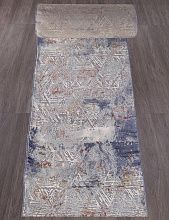 Пушистый ковровая Дорожка MARDAN 5040A COKEN D.GREY / BLUE